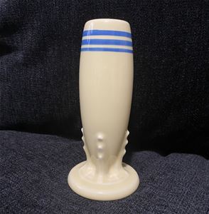 HLCCA Retro Blue Stripe Bud Vase