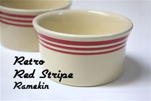 Retro Red Stripe Ramekin