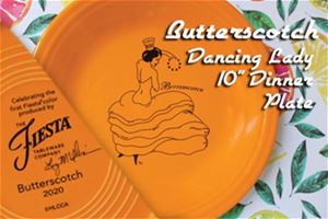 Fiesta Butterscotch Dancing Lady Display Plate 