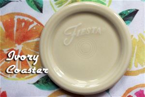 Individual Fiesta Coaster - Ivory WITHOUT the HLCCA Backstamp