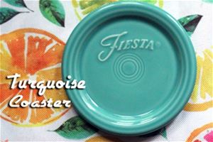 Individual Fiesta Coaster - Turquoise WITHOUT the HLCCA Backstamp