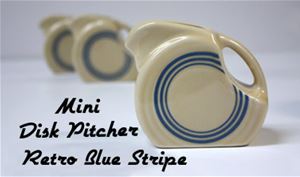 Fiesta Retro Blue Stripe Mini Disk Pitcher
