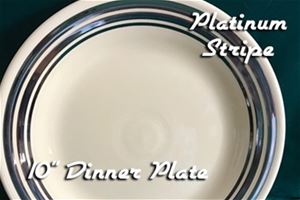 Fiesta Platinum Stripe Dinner Plate