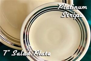 Fiesta Platinum Stripe 7 inch Salad Plate