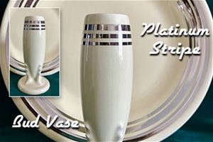 Fiesta Platinum Stripe Bud Vase