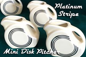 Fiesta Platinum Stripe Mini Disk Pitcher