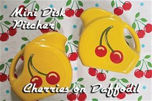 Fiesta Cherries Daffodil Mini Disk Pitcher