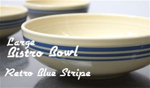 Fiesta retro blue stripe large bistro bowl 
